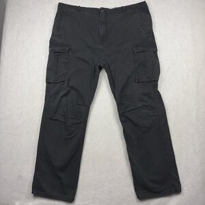 Levi's Cargo Pants Men's 44x34 Black Paratrooper 100% Cotton Utility White Tab